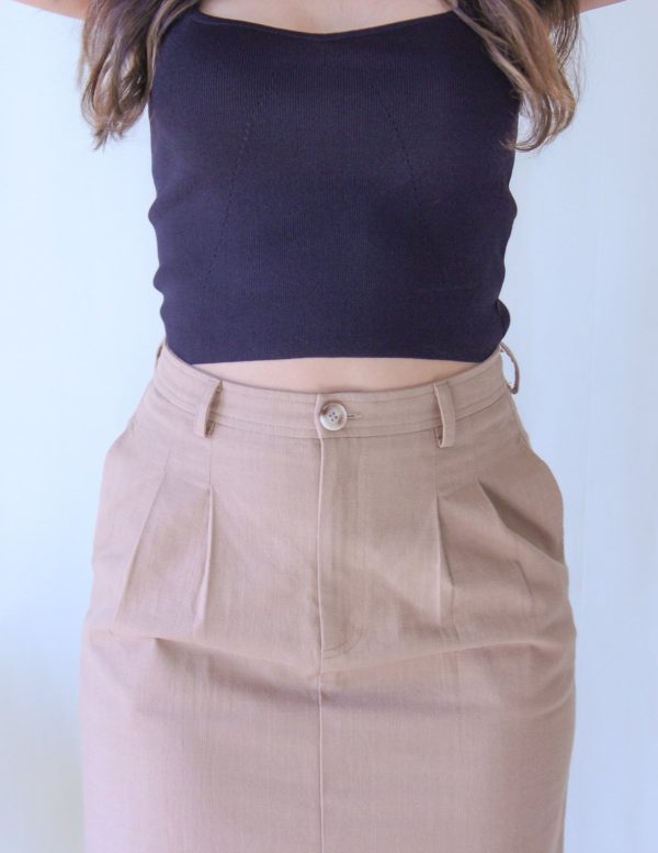 Product Image for  Taupe Pleated Skirt