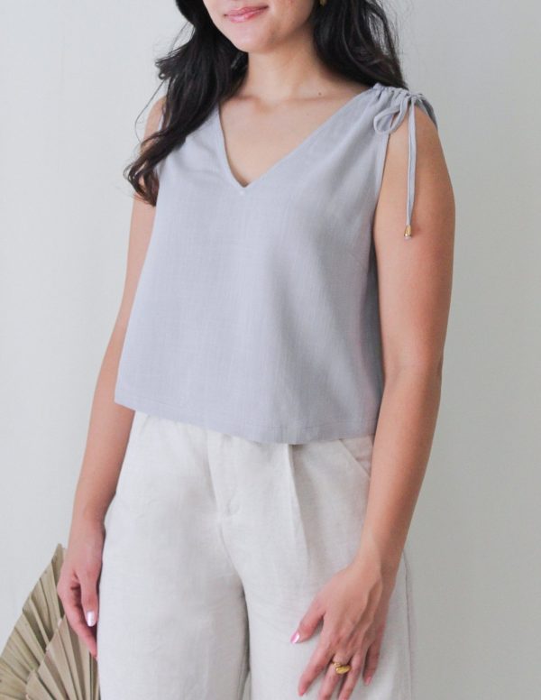 Product Image for  Blue Linen Top