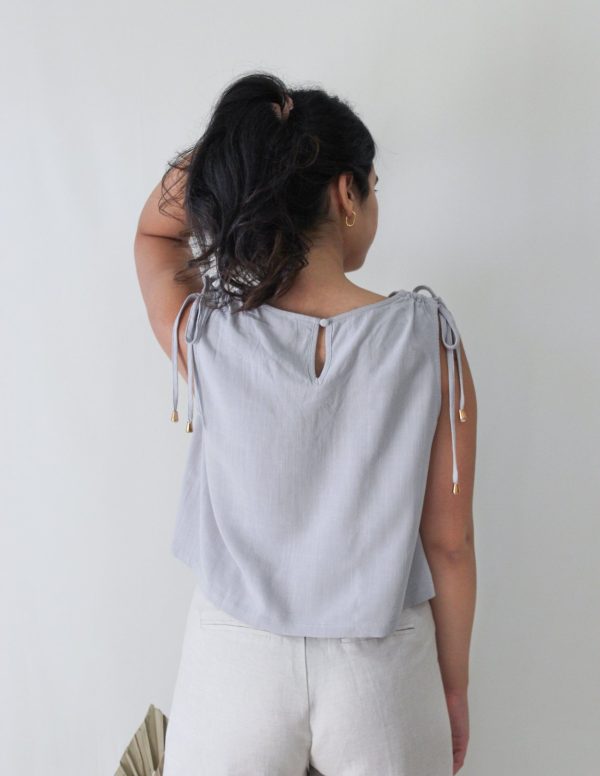 Product Image for  Blue Linen Top