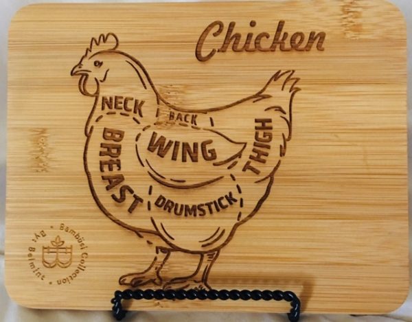 Product Image for  Bamboo Cutting Board-Chicken Design