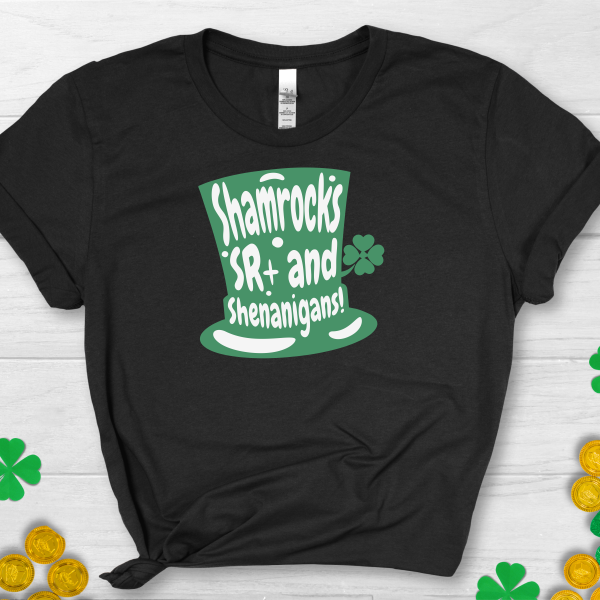 Product Image for  St. Patrick’s Day- Special Education- Shamrocks, SR+ and Shenanigans T-Shirt