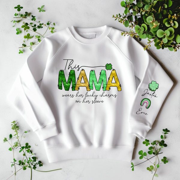 Product Image for  St. Patrick’s Day- Mama’s Lucky Charms Sweatshirt