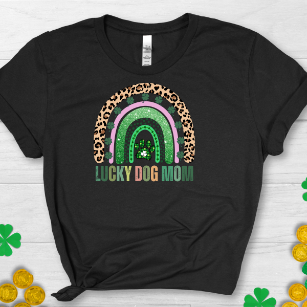 Product Image for  St. Patrick’s Day- Lucky Dog Mom T-Shirt