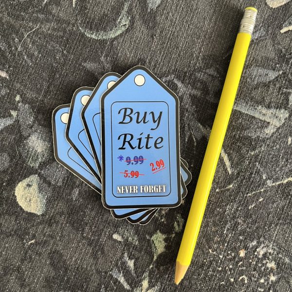 Product Image for  Buy Rite: Never Forget 3″ Sticker