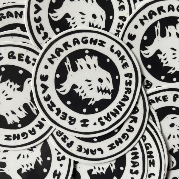 Product Image for  Naraghi Lake Piranhas I Believe 3” Sticker