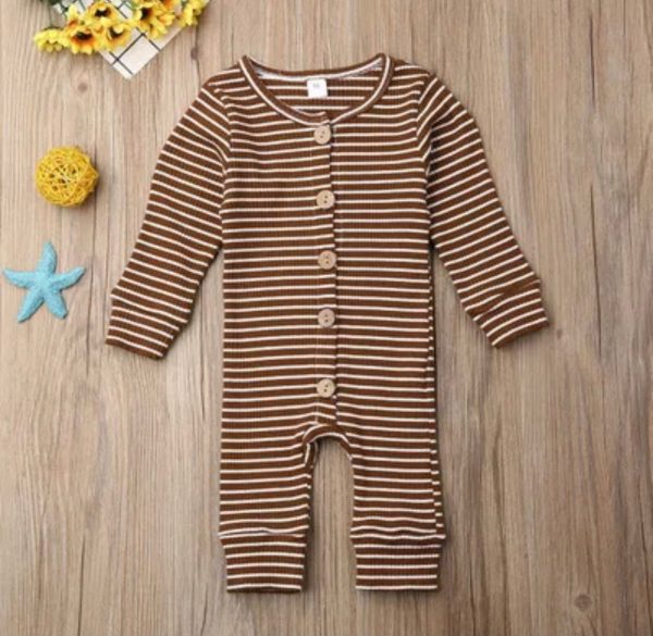Product Image for  Ariel-Stripped Ribbed Romper