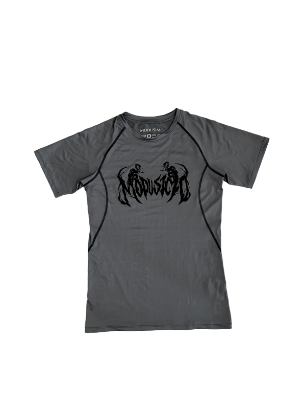 Product Image for  “Deadly” Compression T-Shirt Steel Gray