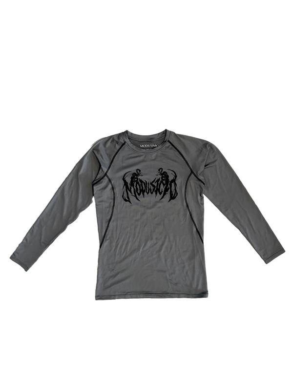 Product Image for  “Deadly” Compression Long Sleeve T-Shirt Steel Gray