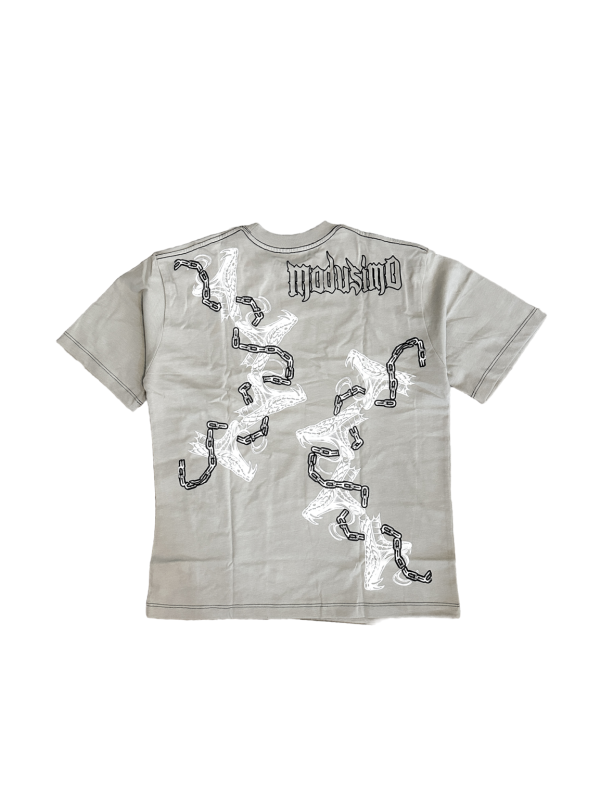 Product Image for  Chained Up “Premium” Oversized T-Shirt Lava Chalk