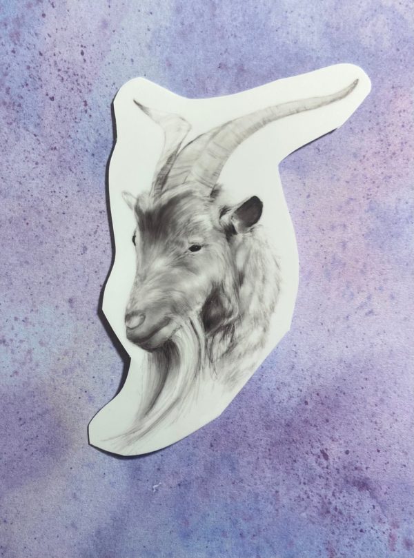 Product Image for  Goat Pencil Drawn Sticker Farm Goat Stickers Farm Animal Stickers Goat Gifts