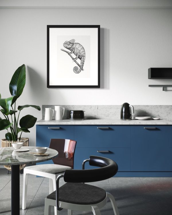 Product Image for  Realistic Pencil Iguana Drawing Print iguana Gifts reptile lover