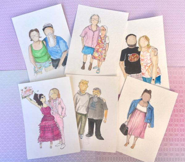 Product Image for  Custom Painted Watercolor Illustration from Photo, custom made painting, hand painted portraits