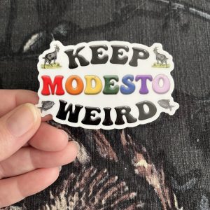 Product Image for  Keep Modesto Weird 2X3 Sticker