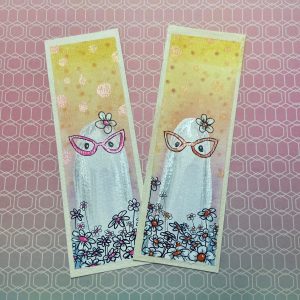 Product Image for  Hand-painted Ghost Glasses Bookmark Whimsical Charm Book Lovers