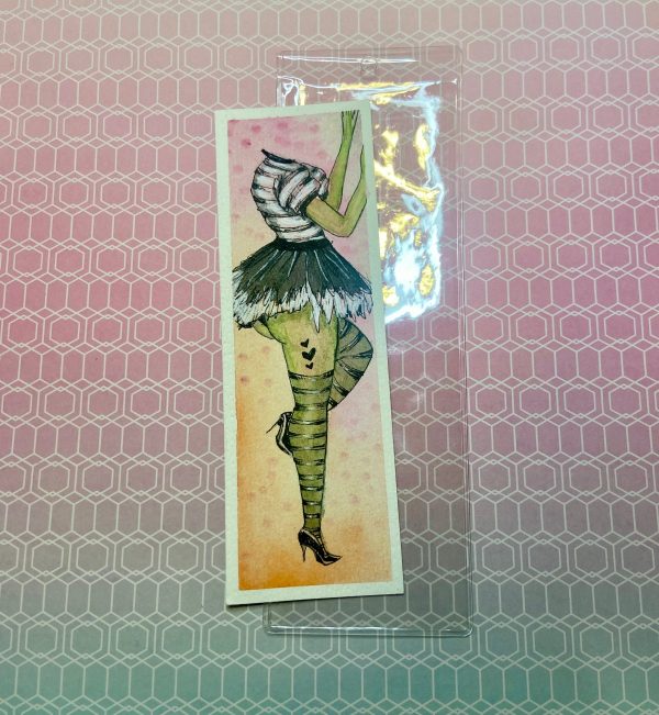 Product Image for  Hand-painted Pin-Up bookmark, headless Vixen bookmark, spooky art