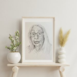 Product Image for  Custom Hand Drawn Portrait from Photo, Personalized Wall Art Portrait, hand drawn portraits, custom pencil, personalized Christmas gift