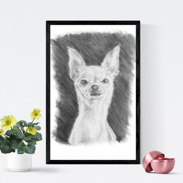 Product Image for  Pet Portrait Sketch, Custom Animal Drawing, Dog Portrait from Photo, Cat Portrait from Photo, Pet Memorial Gift, Pet Loss, Pet Memorial