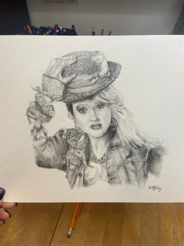 Product Image for  ORIGINAL- Pencil portrait fan art of Cyndi Lauper