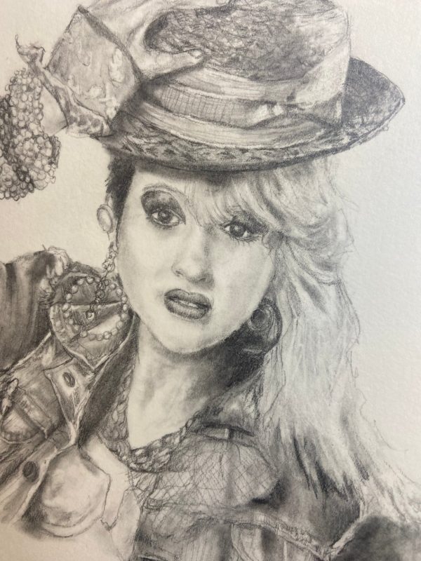 Product Image for  ORIGINAL- Pencil portrait fan art of Cyndi Lauper