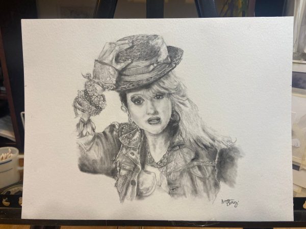 Product Image for  ORIGINAL- Pencil portrait fan art of Cyndi Lauper