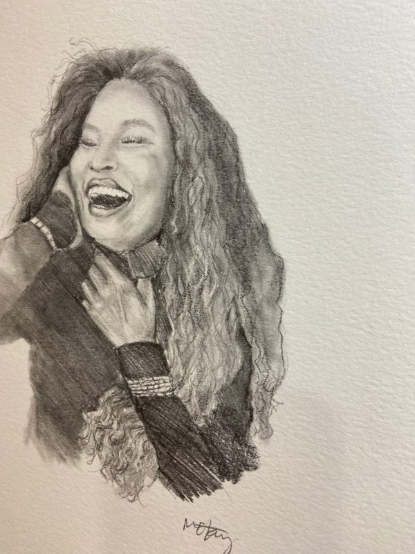 Product Image for  ORIGINAL- Pencil portrait fan art of Chaka Khan