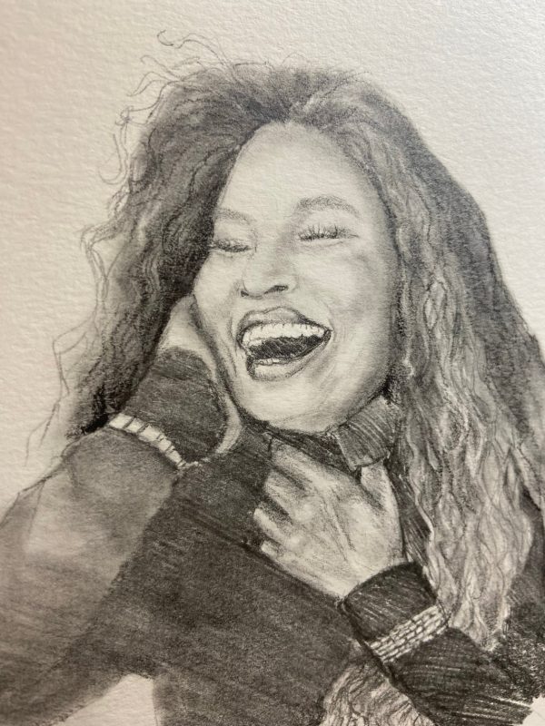 Product Image for  ORIGINAL- Pencil portrait fan art of Chaka Khan