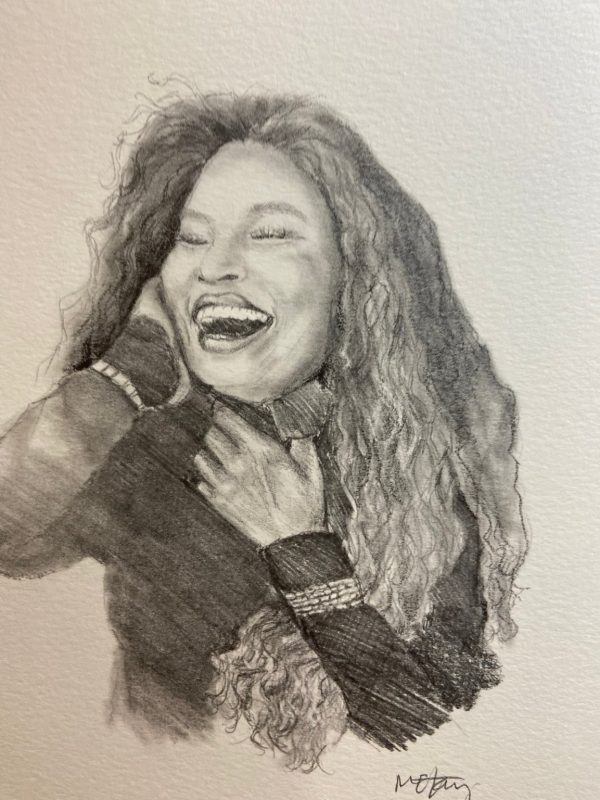 Product Image for  ORIGINAL- Pencil portrait fan art of Chaka Khan