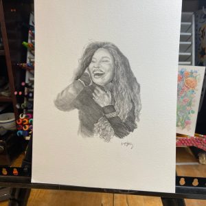 Product Image for  ORIGINAL- Pencil portrait fan art of Chaka Khan