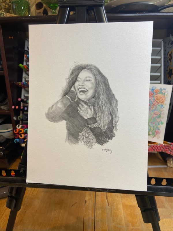 Product Image for  ORIGINAL- Pencil portrait fan art of Chaka Khan